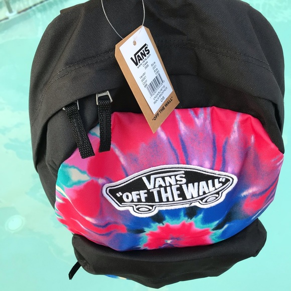 1 Left NWT Vans Tie Dye Realm Backpack - Picture 4 of 8